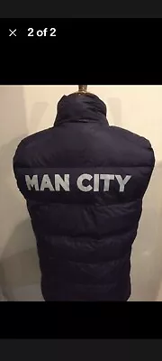 Puma Manchester City Gilet Jacket Size Medium Blue • £7.99