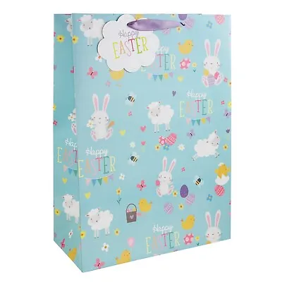 2 X M /L / XL Easter CUTE ANIMALS BUNNY SHEET CHICKS  Gift Bag With Wide Gusset • £6.99