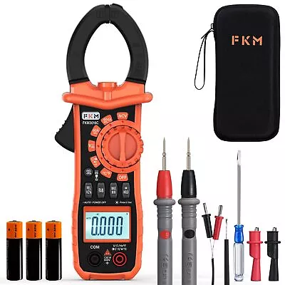 Clamp Meter- 6000 Counts True RMS Voltmeter For AC Current AC/DC Voltage Test... • $29.22