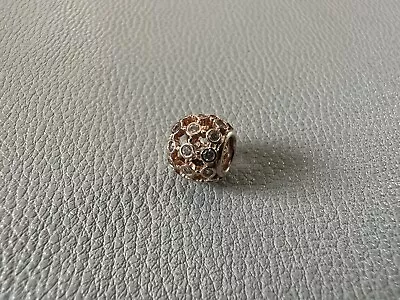 Authentic Pandora Rose Gold Plated Spotlight Charm Sterling Silver ALER 780825CZ • £27.99