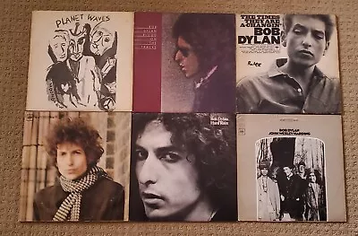 Lot Of 6 Bob Dylan Vinyl Record Albums Classic Rock Folk Rock  • $26