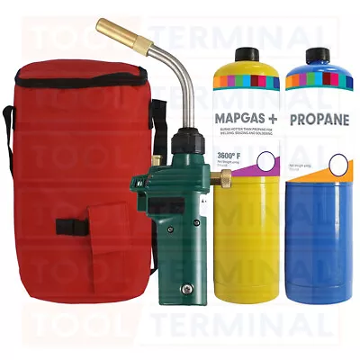 Plumbing Hot Bag Mapp Gas Blow Torch Map Propane Gas Solderding Brazing Plumbers • £14.99