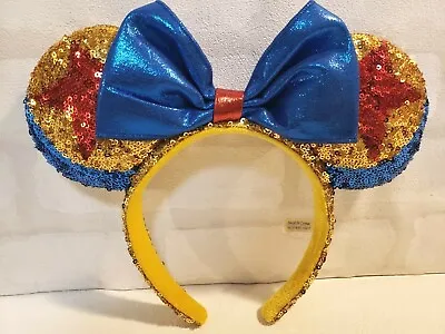 Pixar Playtime Minnie Headband Tokyo Disney Resort Sequins Ribbon Blue 2020 • £61.65