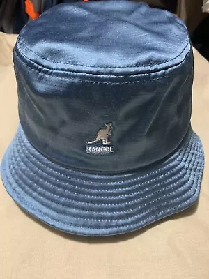 $37 • Buy New Kangol Mens Bucket Style Satin Hat - Baby Blue - Size Medium