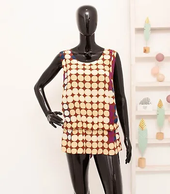 MARNI X H&M Silk Blouse Polka Dots Naked Back 36 UK10 US6 • £29.99