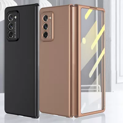 $20.87 • Buy For Samsung Galaxy Z Fold 2 5G Case Front Glass Screen Protector Matte PC Cover