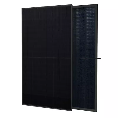 ET Solar Panel 430Watt Bi-Facial Full Black Half-Cut 108 Cells Off-Grid & Hybrid • £114