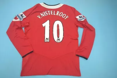 Ruud Van Nistelrooy 2004-06 Manchester United Home Long Sleeve Jersey • $125