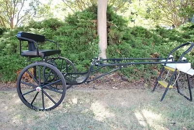 EZ Entry Small Mini Horse Cart Metal Floor W/45  Shafts W/24  Solid Rubber Tires • $969