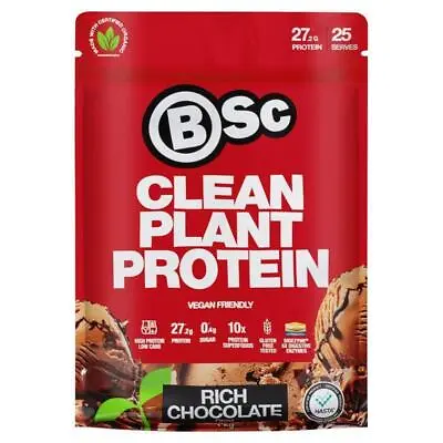 BSc Clean Plant Protein Rich Chocolate 1kg • $62.99