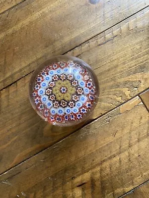 Vintage Millefiori Glass Paperweight • $19.99