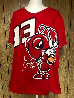 Official  Marc Marquez 93  Moto Sport Red  And Graphic T-Shirt Size XXL • $15