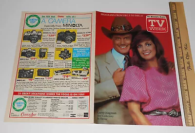 Vintage 1980s TV Week Cover Only Dallas TV Show Larry Hagman Linda Gray • £16.18