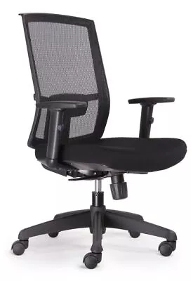 Rapidline Ergonomic Kal Black Promesh Mesh High Back Task Chair Office Work • $294