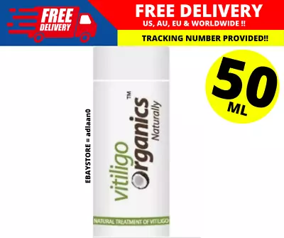 Vitiligo Organics For White Spots Skin Repair RePigmentation - Repacked 50 Ml • $87.33