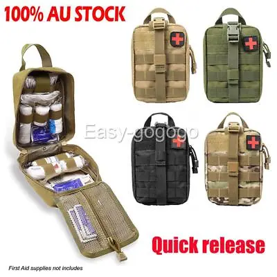 First Aid Kit Tactical Molle Medical Pouch Outdoor Emergency Survival Bag OZ • $14.99