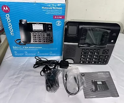 Motorola ML1000 4-Line Business Phone System With Voicemail - Black For Parts • $35