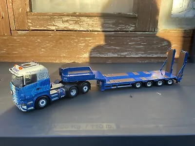 Tekno Scania With Lowloader Trailer Stobart Rail Livery 1:50 Scale Wsi Scale • £165