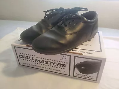 Drillmasters Marching Shoes Black Unisex Size Men’s 6.5 Women’s 8.5 Rolled Heel • $25