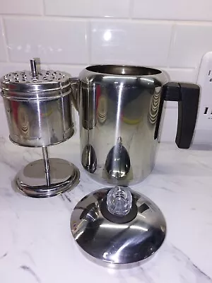 Vintage Copco Stove Top  Camping Percolator Stainless Steel 10 Cup  • $24.88