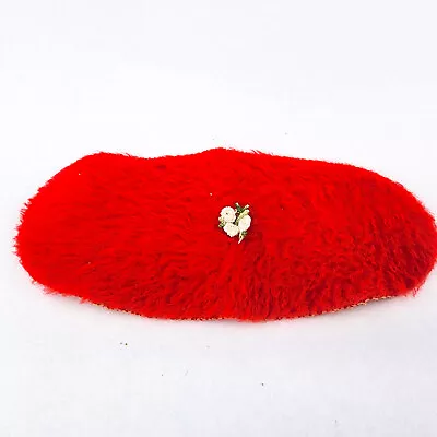 $16.99 • Buy Vintage Suzy Goose Barbie Doll Furniture Bedroom Vanity Rug Red Oval 1960's