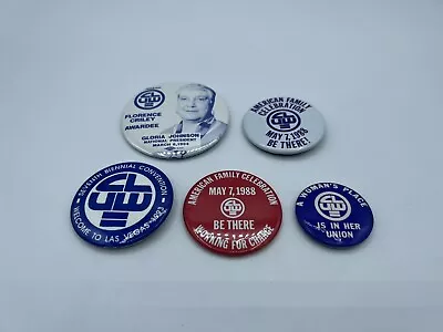 Pro Union CLUW Coalition Of Labor Union Women Pin Pinback Button Lot Vintage • $6.50