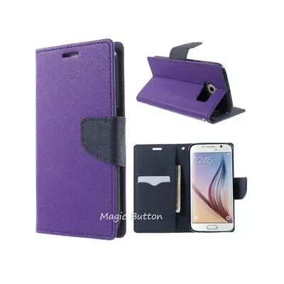 For Galaxy S9 S9 Plus Leather Case Flip Wallet Card Soft Gel Shockproof Cover • $7.99