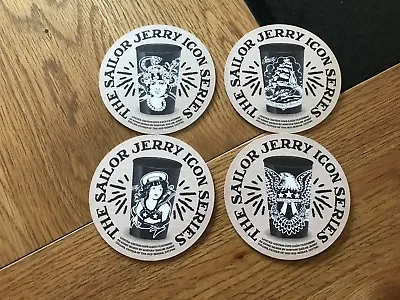 4 New - Sailor Jerry Cardboard Coasters  • £3.99