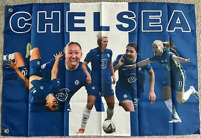 Chelsea Womans Football Souvenir Flag- Sam Kerr- Lauren James- Bright • £6.99