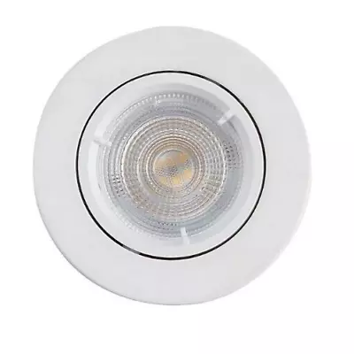 LED Downlight IP20 Chrome Effect Adjustable LED Warm White 4.9W Light By Colours • £4.99