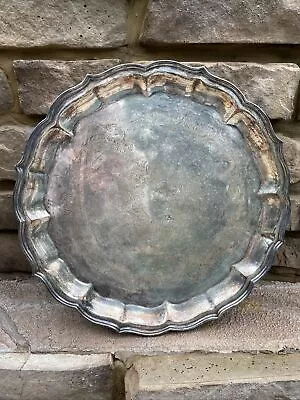 E.G. Webster & Sons - Silver Plate 14.5  Ornate  Tray #4114   3.  • $150