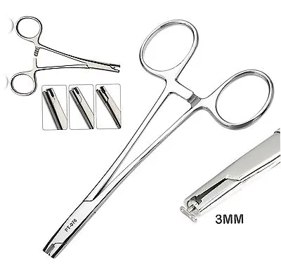 3mm Micro Dermal Insertion Surface Anchor Forceps 5  Long Pierce Piercing Tool • $10.79