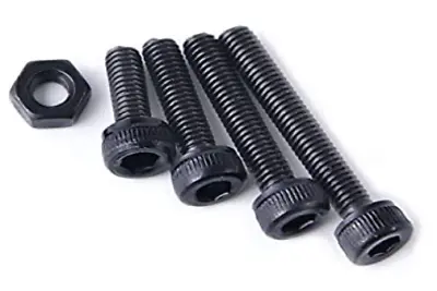 Cap Nut & Bolt M2 M2.5 M3 M4 M5 Black Alloy / Stainless Steel Hex Allen Screw • £1.99