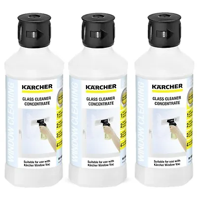 Karcher RM 500 Window Vac WV Vacuum Window Concentrate Cleaner 62957950 X3-500ml • £23.27