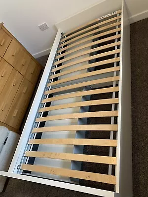 IKEA Single Bed  Used Slat Base With Storage Drawers Bed Frame Only 90 X 200 Cm • £35