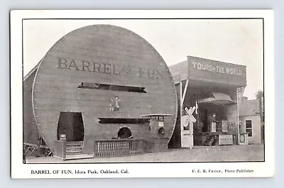 Postcard California Oakland CA Idora Park Barrel Fun Tours World Pre-1907 • $40