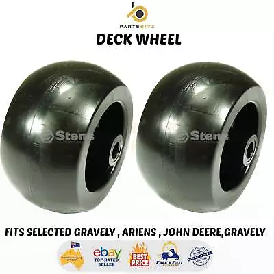 2 X Deck Wheels Fits Selected Gravely  Ariens  John Deere Ride On Mowers TCU18 • $47.50