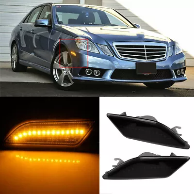 2x LED Fender Side Marker Light Fit For Mercedes Benz W212 E300 E350 E550 E63 E • $44.38