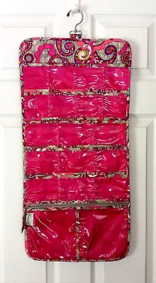 Vera Bradley Keep It Up Jewelry Organizer Paisley Meets Plaid Hanging Travel Bag • $12.99