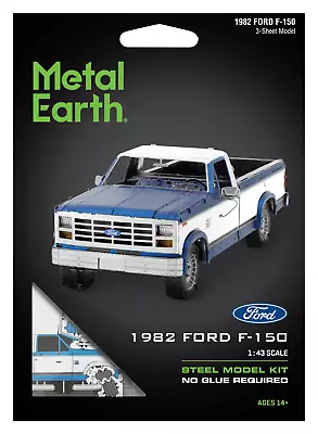 Fascinations Metal Earth 1982 FORD F-150 Truck 3D Laser Cut Steel Model Kit 1:43 • $18.95