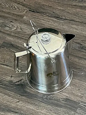 $44.99 • Buy Vintage Bass Pro GSI Outdoors 14-Cup Percolator Coffee Pot - Glacier Stainless