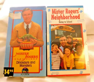 Vintage Set 2 Assorted Mister Rogers Neighborhood VHS Tapes SEALED NICE • $89.95
