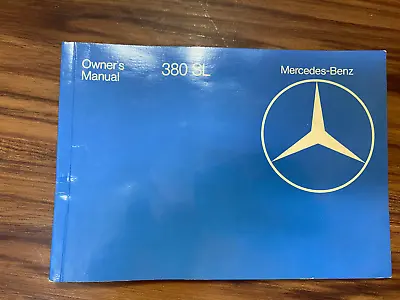 ORIGINAL OEM Mercedes Benz 380 SL Owners Manual Guide Reference 1983 Type 107 • $59.99