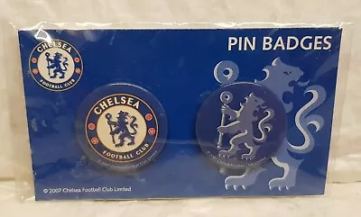 Official Chelsea FC Metal Pin Badges Crest And Lion Logo New & Sealed • £1.95