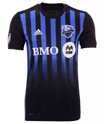 Adidas Women’s Impact Montreal MLS Jersey Black Blue BMO New W/ Tags Size Medium • $29.99