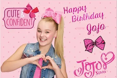 JOJO SIWA Edible A4 Size Kids Birthday Cake WAFER PAPER Uncut Images • $13.99