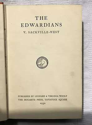 £50 • Buy Vita Sackville-West The Edwardians 1st HB Ed