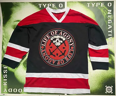 Life Of Agony - 1995 Hockey Shirt Xl Blue Grape | Type O Negative • $300