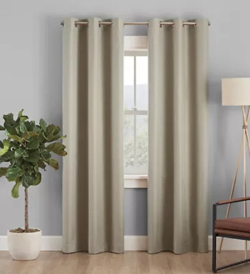 Eclipse Absolute Zero • 100% Blackout Curtains • One Grommet 40 X 84 “Flax” • $14.50