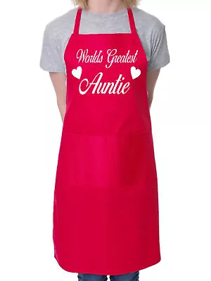 Worlds Greatest Auntie Mother's Day Cooking Bakers Ladies Apron  • £9.99